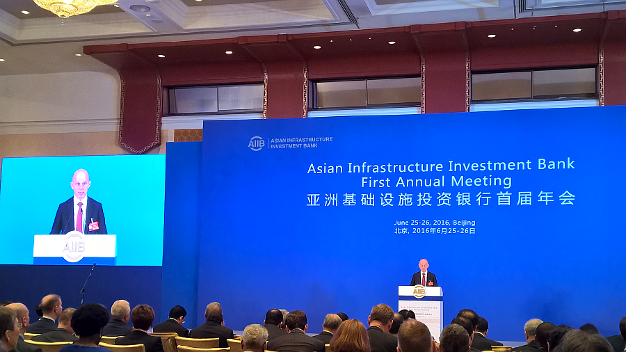 Minister Szałamacha przemawia na spotkaniu AIIB, Pekin 25-26 czerwca