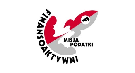 Logo programu "Finansoaktywni. Misja: Podatki"