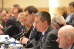 Na zdjęciu minister Mateusz Szczurek wśród uczestników spotkania Konstytuanty Międzynarodowego Funduszu Walutowego i Banku Światowego