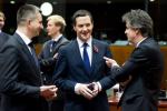 Minister Mateusz Szczurek na posiedzeniu ECOFIN 7 listopada 2014 r., obok kanclerz skarbu Wielkiej Brytanii George Osborne oraz członek Komisji Europejskiej  Jonathan Hill, foto: Komisja Europejska