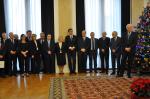 Byli ministrowie finansów oraz członkowie zarządu Narodowego Banku Polskiego z prezesem Markiem Belką na czele