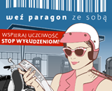 Grafika promująca akcję "weź paragon ze sobą"