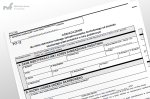 Dwa czarno-białe druki formularzy oświadczeń podatkowych PIT 12.
