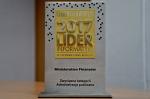 Statuetka przyznana Ministerstwu Finansów w konkursie Lider Informatyki 2017 w kategorii Administracja